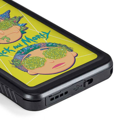 Adult Swim Rick and Morty Rick and Morty Portal Eyes Galaxy S23 Plus Waterproof Case