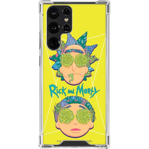 Adult Swim Rick and Morty Rick and Morty Portal Eyes Galaxy S24 Ultra Clear Case