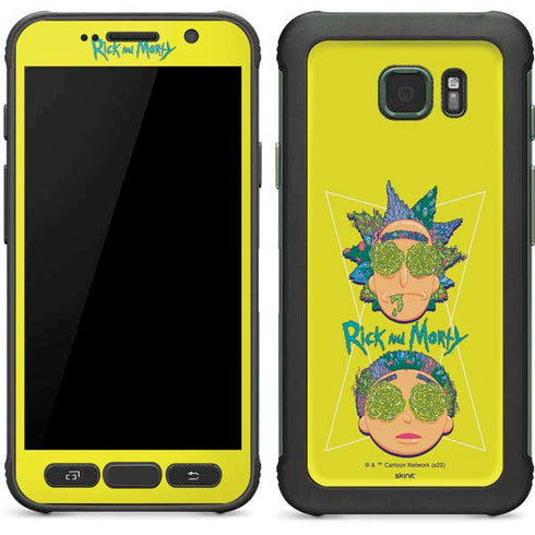 Adult Swim Rick and Morty Rick and Morty Portal Eyes Galaxy S7 Active Skin