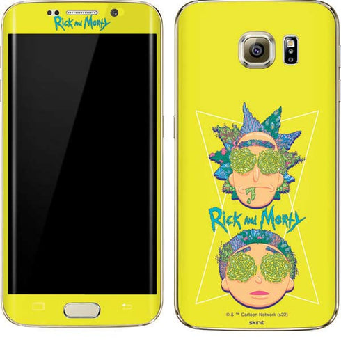 Adult Swim Rick and Morty Rick and Morty Portal Eyes Galaxy S7 Edge Skin