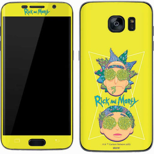 Adult Swim Rick and Morty Rick and Morty Portal Eyes Galaxy S7 Skin