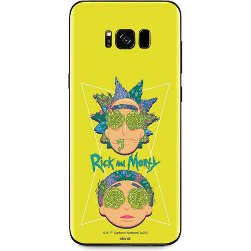 Adult Swim Rick and Morty Rick and Morty Portal Eyes Galaxy S8 Plus Skin