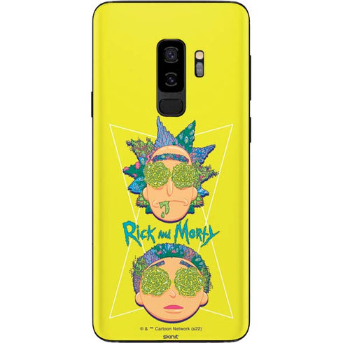 Adult Swim Rick and Morty Rick and Morty Portal Eyes Galaxy S9 Plus Skin