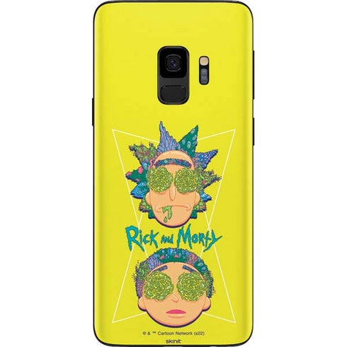 Adult Swim Rick and Morty Rick and Morty Portal Eyes Galaxy S9 Skin