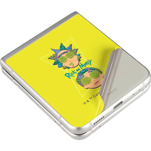 Adult Swim Rick and Morty Rick and Morty Portal Eyes Galaxy Z Flip3 5G Skin