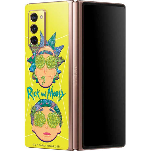 Adult Swim Rick and Morty Rick and Morty Portal Eyes Galaxy Z Fold2 5G Skin