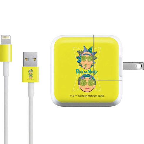Adult Swim Rick and Morty Rick and Morty Portal Eyes iPad Charger (10W USB) Skin
