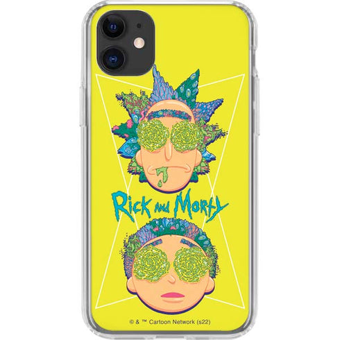 Adult Swim Rick and Morty Rick and Morty Portal Eyes iPhone 11 Clear Case