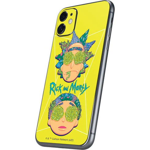 Adult Swim Rick and Morty Rick and Morty Portal Eyes iPhone 11 Skin