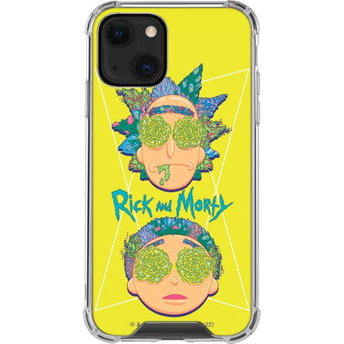Adult Swim Rick and Morty Rick and Morty Portal Eyes iPhone 13 Mini Clear Case