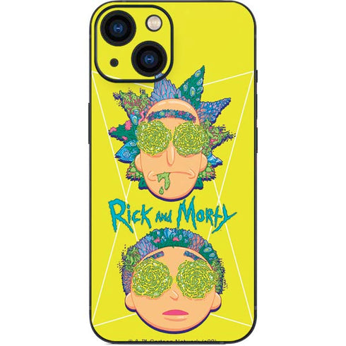 Adult Swim Rick and Morty Rick and Morty Portal Eyes iPhone 13 Mini Skin
