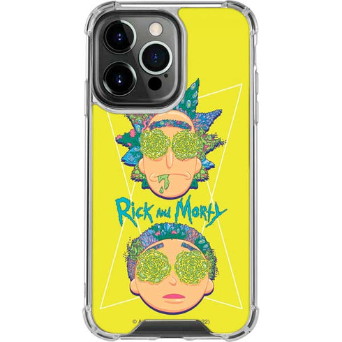 Adult Swim Rick and Morty Rick and Morty Portal Eyes iPhone 13 Pro Clear Case