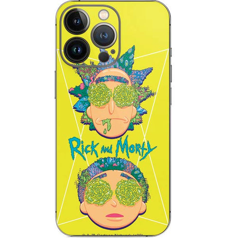 Adult Swim Rick and Morty Rick and Morty Portal Eyes iPhone 13 Pro Skin