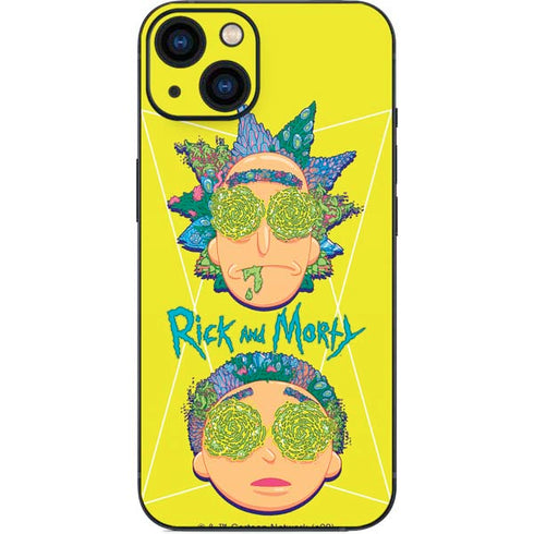 Adult Swim Rick and Morty Rick and Morty Portal Eyes iPhone 13 Skin