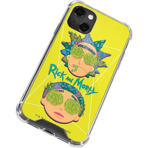Adult Swim Rick and Morty Rick and Morty Portal Eyes iPhone 15 Plus Clear Case
