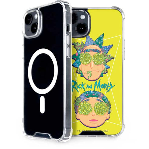 Adult Swim Rick and Morty Rick and Morty Portal Eyes iPhone 15 Plus MagSafe Case