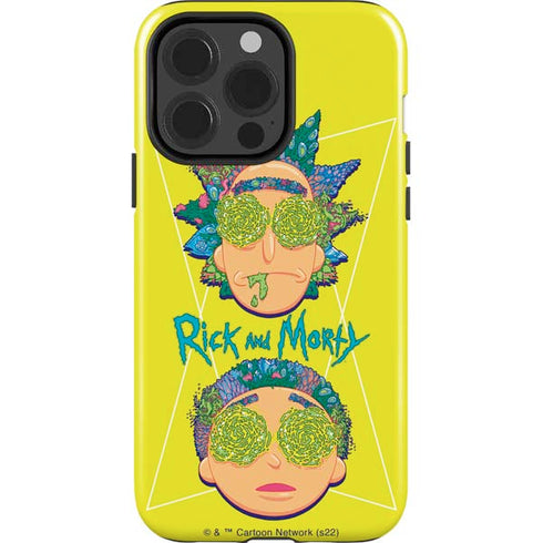Adult Swim Rick and Morty Rick and Morty Portal Eyes iPhone 14 Pro Impact Case