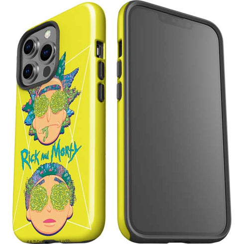 Adult Swim Rick and Morty Rick and Morty Portal Eyes iPhone 14 Pro Impact Case