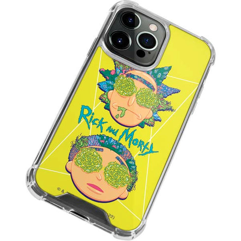 Adult Swim Rick and Morty Rick and Morty Portal Eyes iPhone 14 Pro Max Clear Case