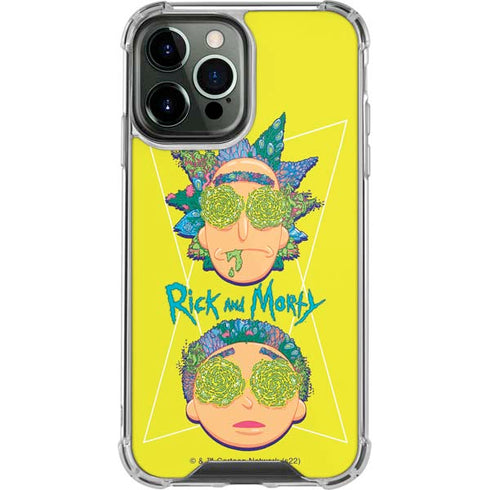 Adult Swim Rick and Morty Rick and Morty Portal Eyes iPhone 14 Pro Max Clear Case