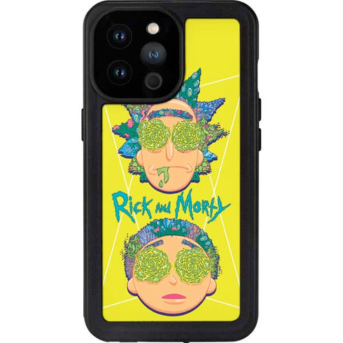 Adult Swim Rick and Morty Rick and Morty Portal Eyes iPhone 14 Pro Max Waterproof Case