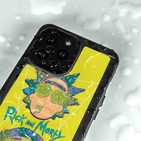 Adult Swim Rick and Morty Rick and Morty Portal Eyes iPhone 14 Pro Max Waterproof Case
