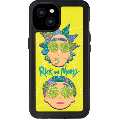 Adult Swim Rick and Morty Rick and Morty Portal Eyes iPhone 15 Plus Waterproof Case