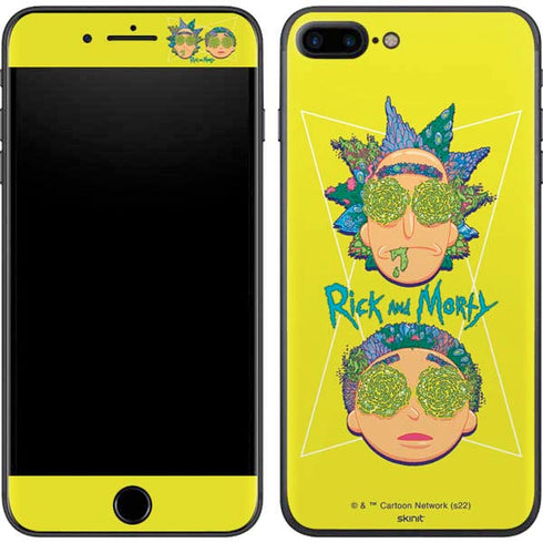 Adult Swim Rick and Morty Rick and Morty Portal Eyes iPhone 8 Plus Skin