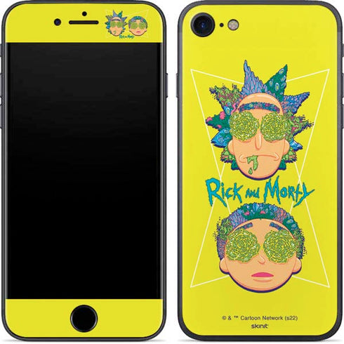 Adult Swim Rick and Morty Rick and Morty Portal Eyes iPhone 8 Skin