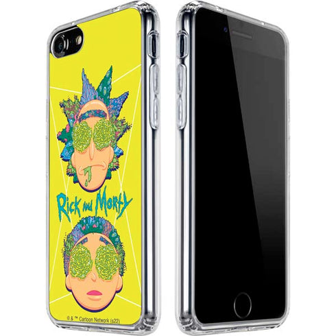 Adult Swim Rick and Morty Rick and Morty Portal Eyes iPhone SE (2nd & 3rd Gen) Clear Case