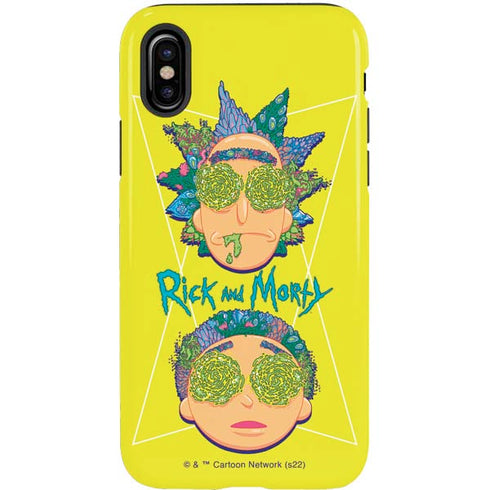 Adult Swim Rick and Morty Rick and Morty Portal Eyes iPhone X Pro Case