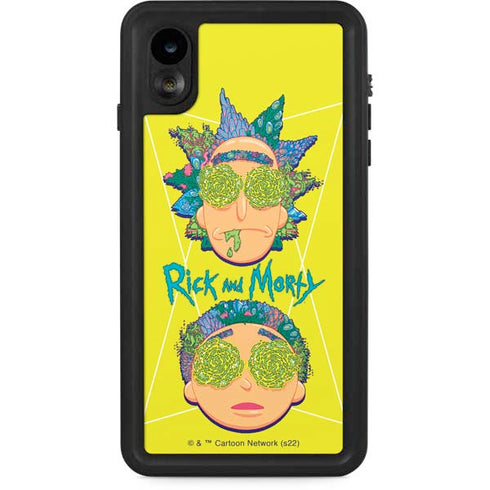Adult Swim Rick and Morty Rick and Morty Portal Eyes iPhone XR Waterproof Case