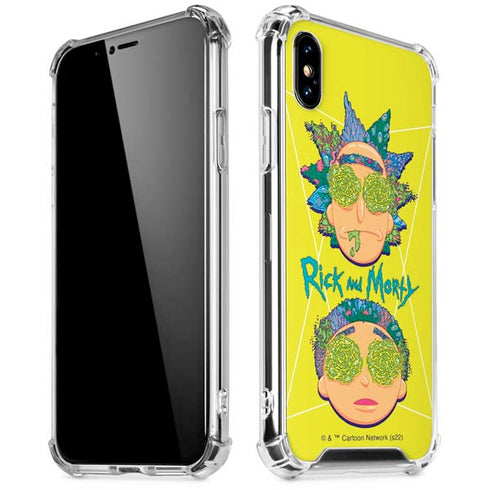 Adult Swim Rick and Morty Rick and Morty Portal Eyes iPhone XS Max Clear Case