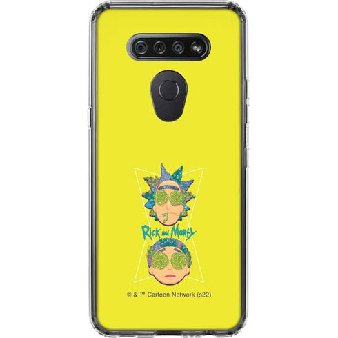 Adult Swim Rick and Morty Rick and Morty Portal Eyes LG K51/Q51 Clear Case