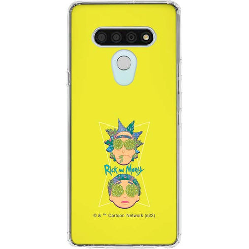 Adult Swim Rick and Morty Rick and Morty Portal Eyes LG Stylo 6 Clear Case