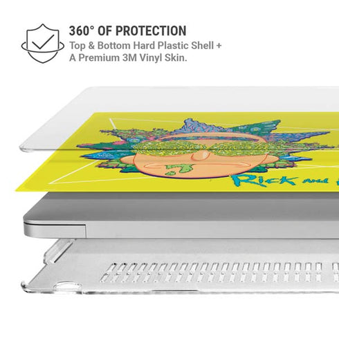 Adult Swim Rick and Morty Rick and Morty Portal Eyes MacBook Air 13in M1 (2021) Case plus Skin