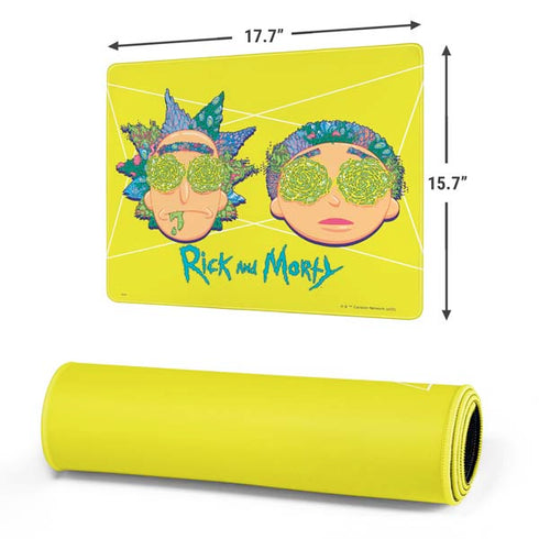 Adult Swim Rick and Morty Rick and Morty Portal Eyes Gaming Mouse Pad