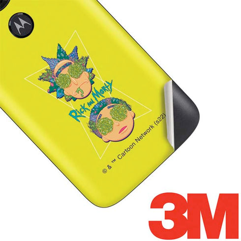 Adult Swim Rick and Morty Rick and Morty Portal Eyes Moto E5 Play Skin
