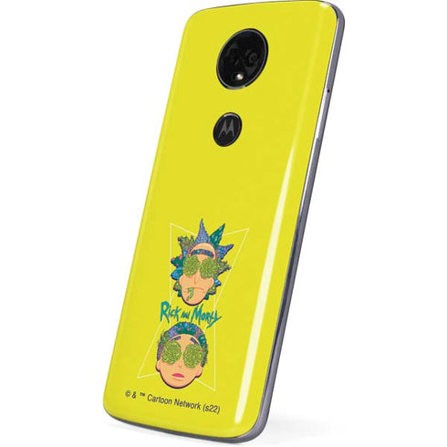 Adult Swim Rick and Morty Rick and Morty Portal Eyes Moto E5 Plus Skin