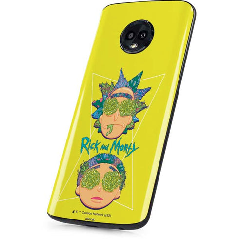 Adult Swim Rick and Morty Rick and Morty Portal Eyes Moto G6 Skin