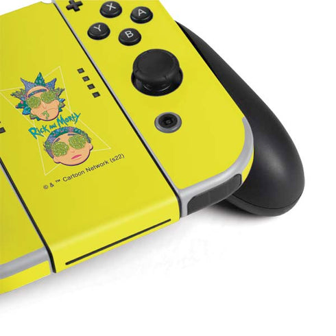 Adult Swim Rick and Morty Rick and Morty Portal Eyes Nintendo Switch OLED (2021) Skin
