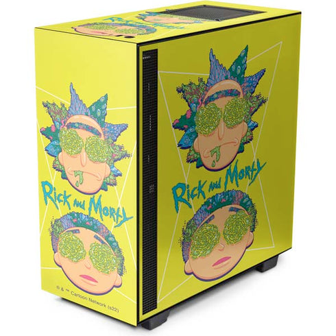 Adult Swim Rick and Morty Rick and Morty Portal Eyes NZXT H510 Compact ATX Mid-Tower Case Skin
