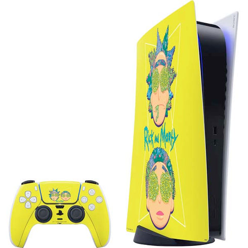 Adult Swim Rick and Morty Rick and Morty Portal Eyes PS5 Digital Edition Bundle Skin