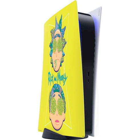 Adult Swim Rick and Morty Rick and Morty Portal Eyes PS5 Digital Edition Console Skin