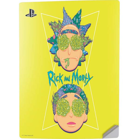 Adult Swim Rick and Morty Rick and Morty Portal Eyes PS5 Digital Edition Console Skin
