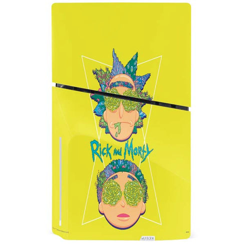Adult Swim Rick and Morty Rick and Morty Portal Eyes PS5 Slim Disk Console Skin