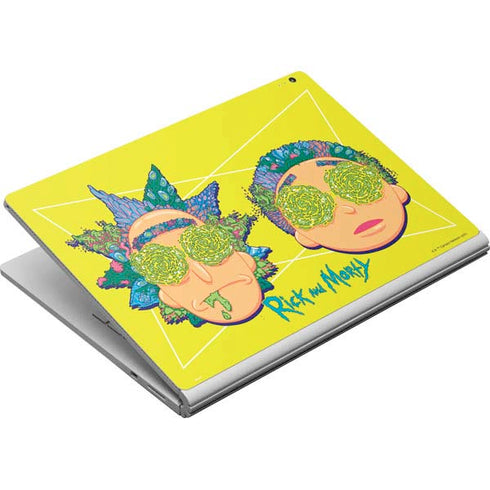 Adult Swim Rick and Morty Rick and Morty Portal Eyes Surface Book Skin
