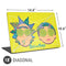 Adult Swim Rick and Morty Rick and Morty Portal Eyes Universal Laptop 18in (14.6 x 10.6in) Skin