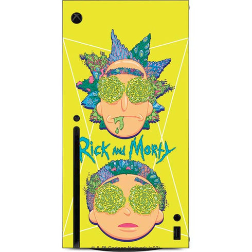 Adult Swim Rick and Morty Rick and Morty Portal Eyes Xbox Series X Console Skin