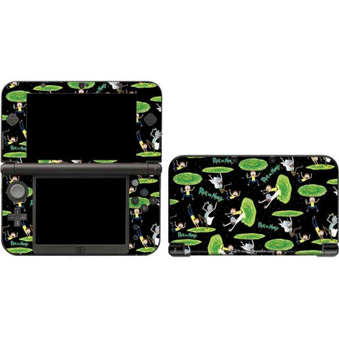 Adult Swim Rick and Morty Portal Pattern 3DS XL 2015 Skin